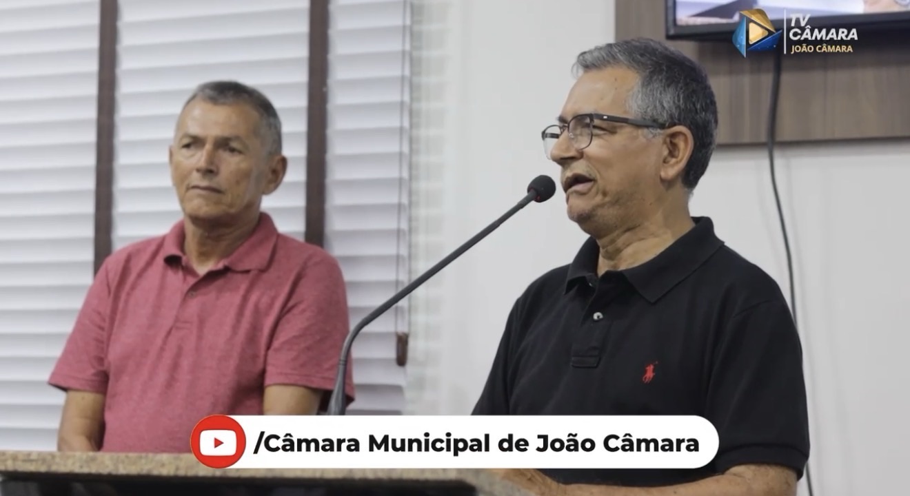 Câmara Municipal de João Câmara recebe na Tribuna Popular Júnior Souza e Marcos Luiz