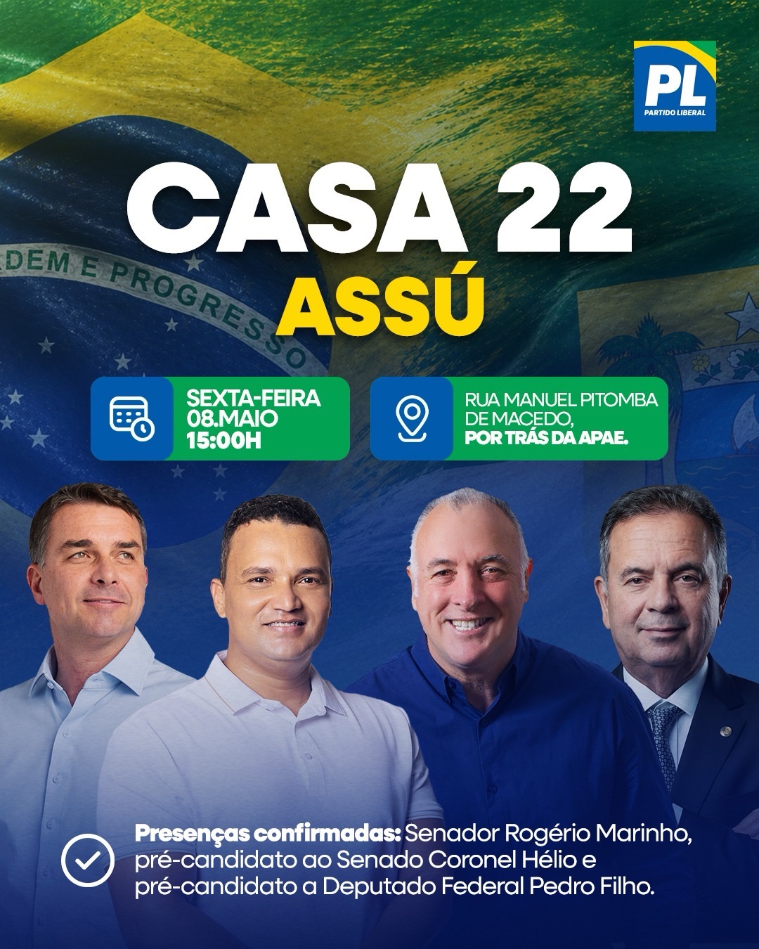 Casa 22 será inaugurada em Assú nesta sexta com a presença de Rogério Marinho