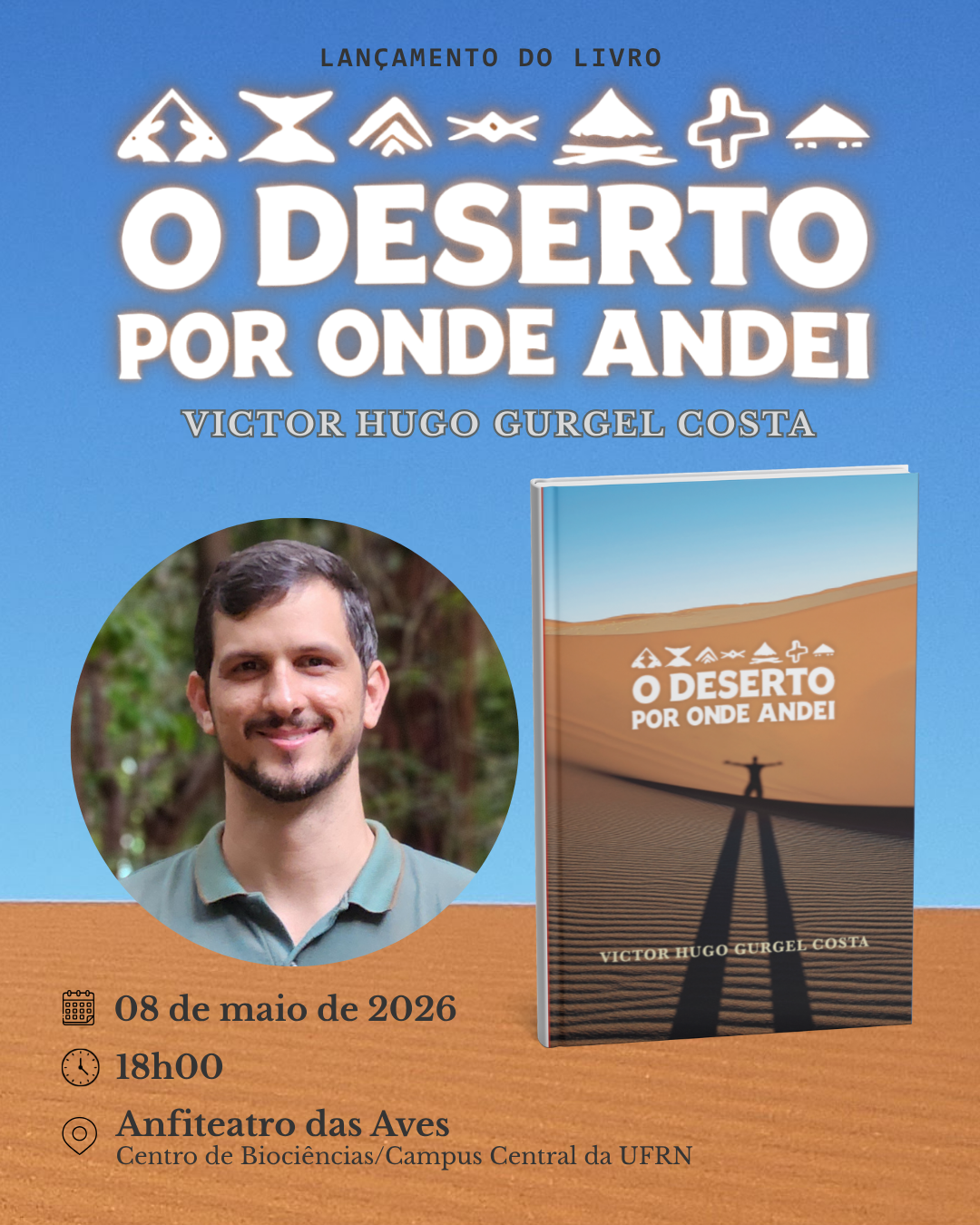 Viagem solitária de potiguar pelo deserto da Namíbia inspira livro sobre aventura e transformação pessoal