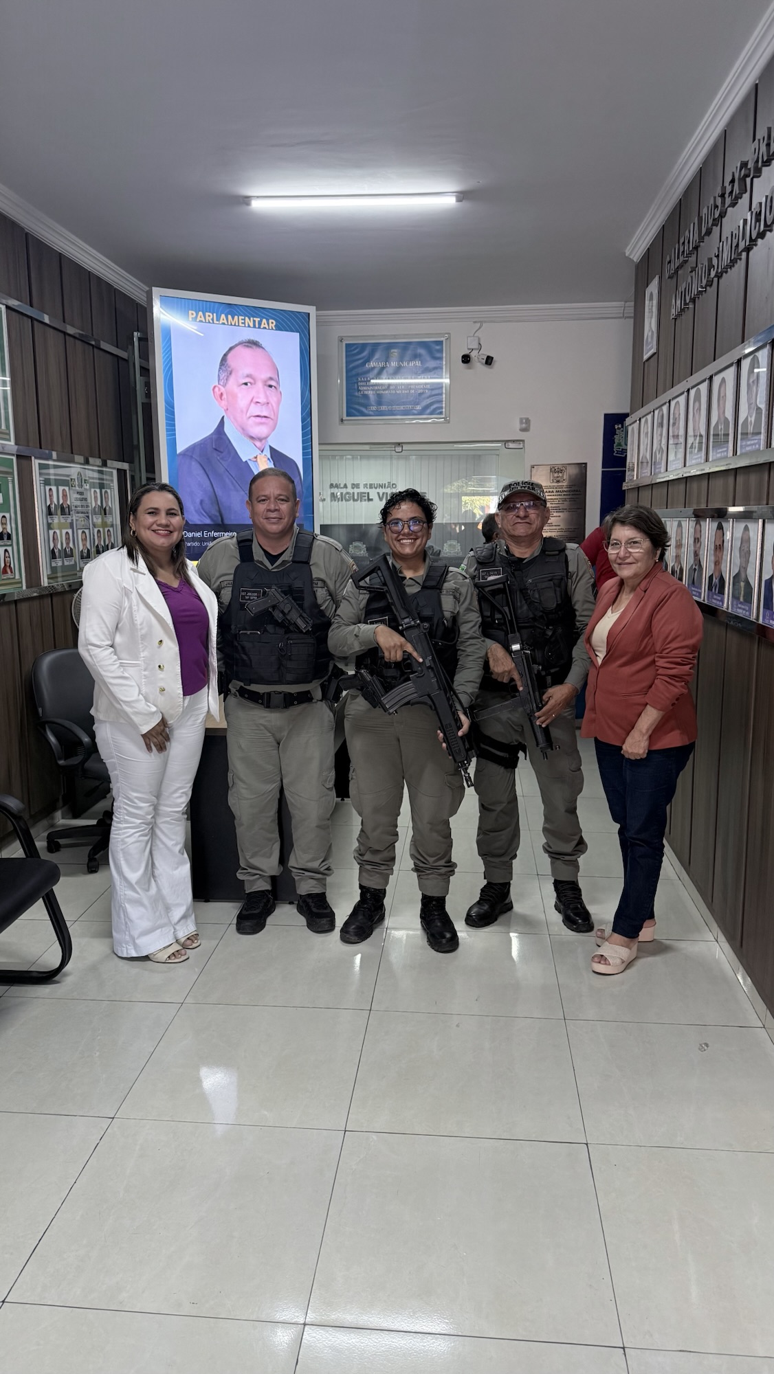 Câmara articula ações do Agosto Lilás em parceria com a Patrulha Maria da Penha
