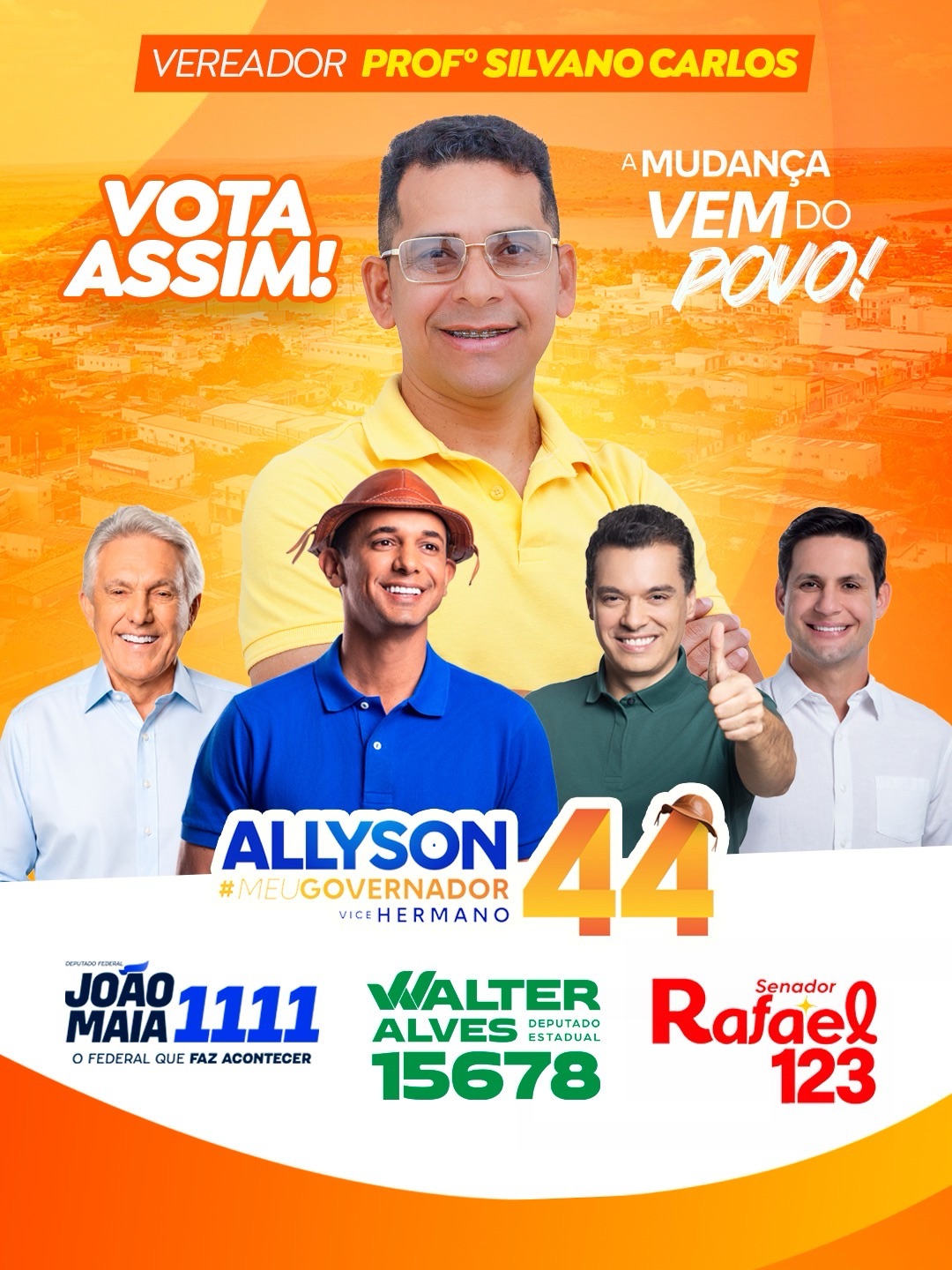 Professor Silvano Carlos declara seus candidatos para as eleições de 2026