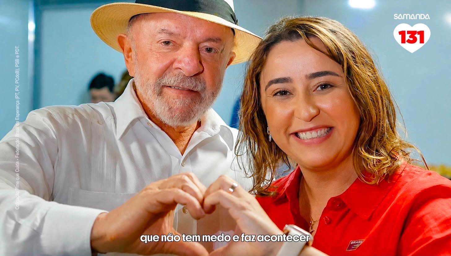 Samanda lança canção de campanha com mensagem de proximidade, trabalho e parceria com Lula e Fátima