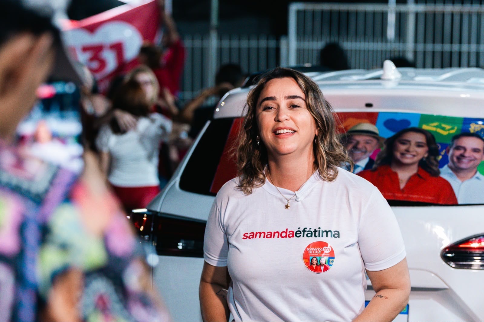 Samanda abre campanha ao Senado com o 131 de Fátima e a missão de levar o projeto de Lula ao Senado