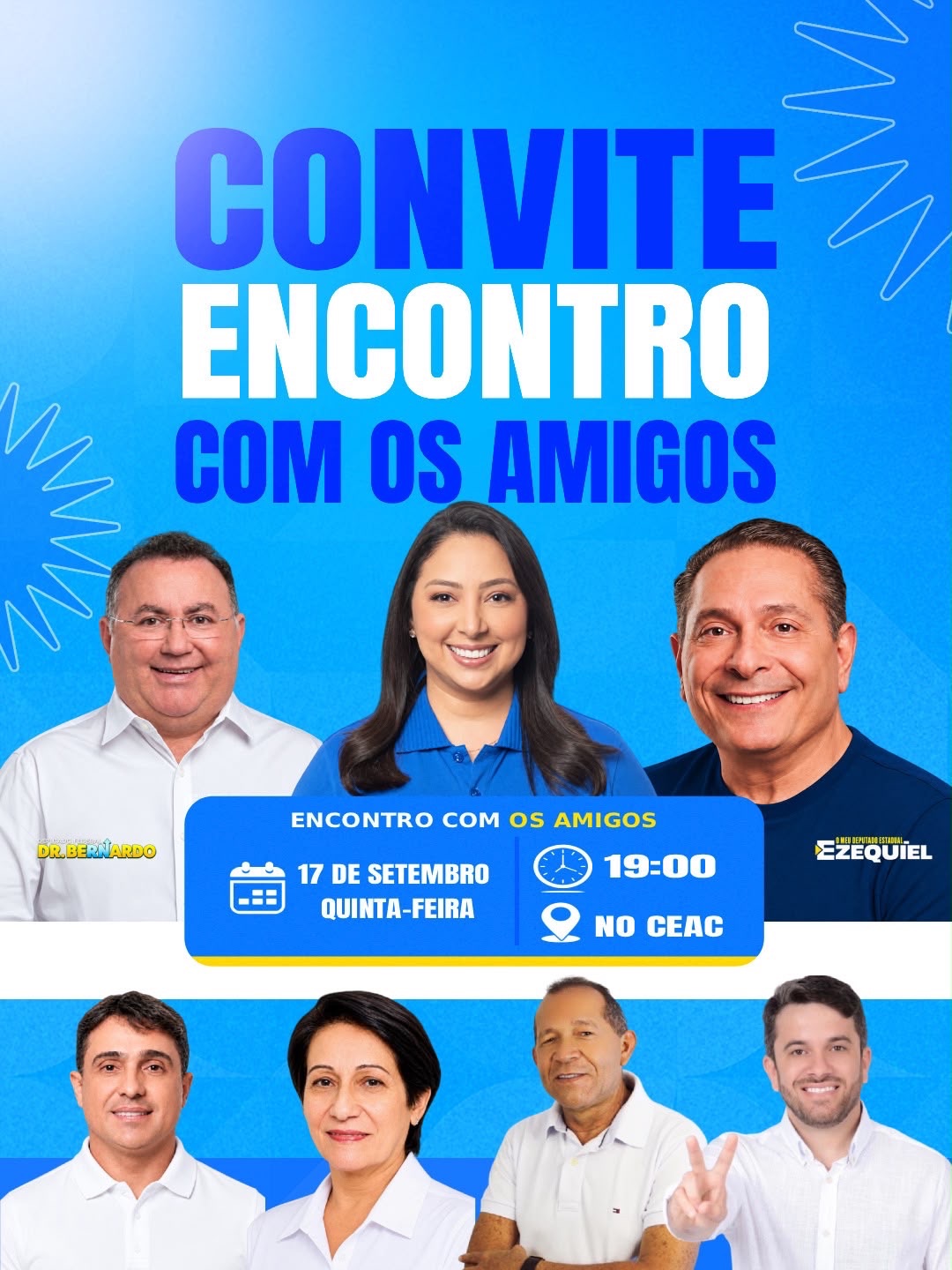 Vereador Daniel Enfermeiro convida para “Encontro com os Amigos” nesta quinta-feira (17) ao lado da prefeita Aize Bezerra