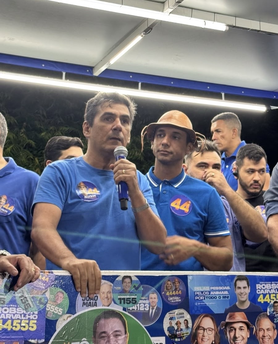 Em Extremoz, o ex-prefeito Klauss Rêgo declara apoio a Allyson Bezerra