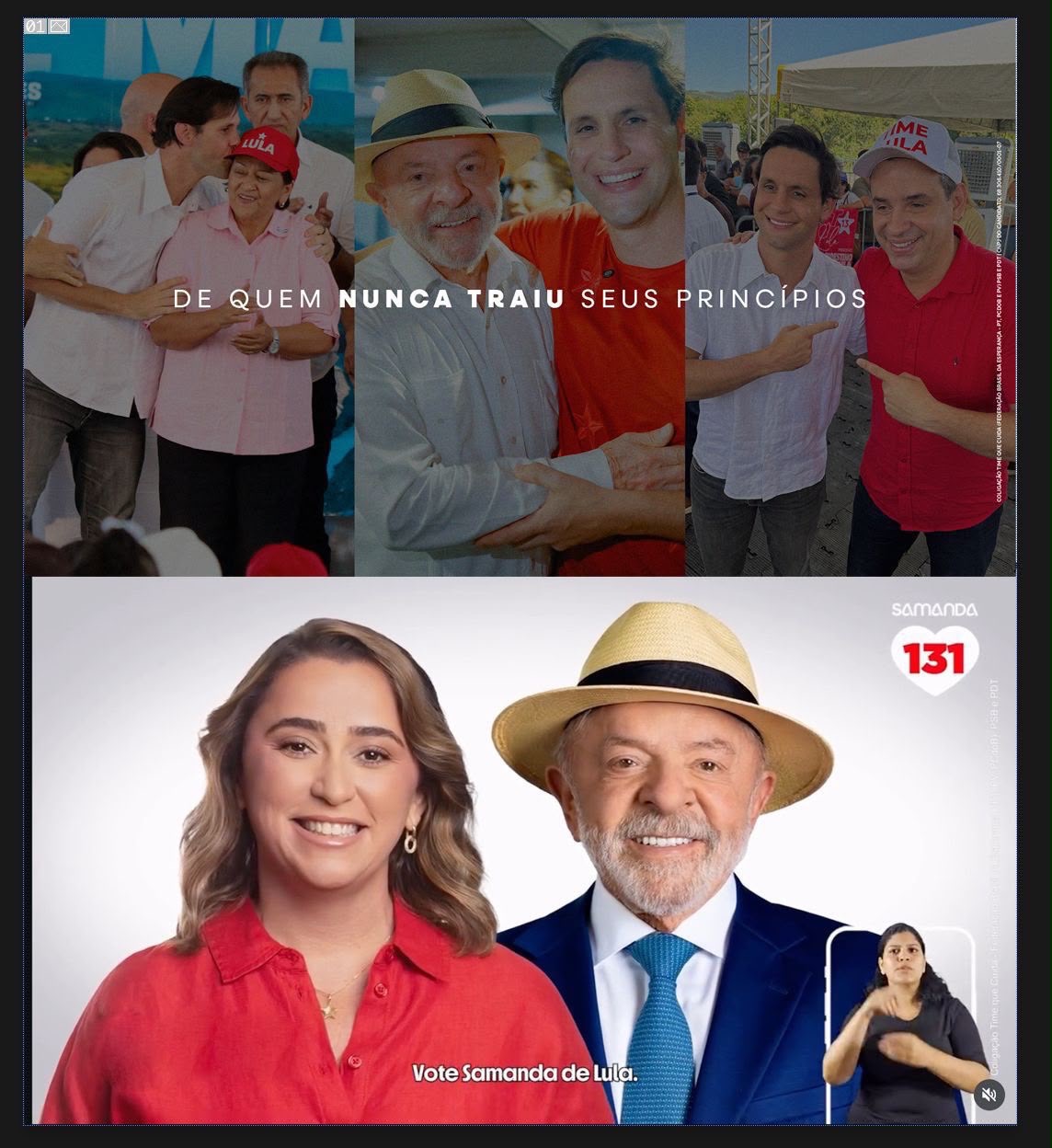 Rafael e Samanda reforçam vínculo com Lula e elevam críticas a adversários ao Senado