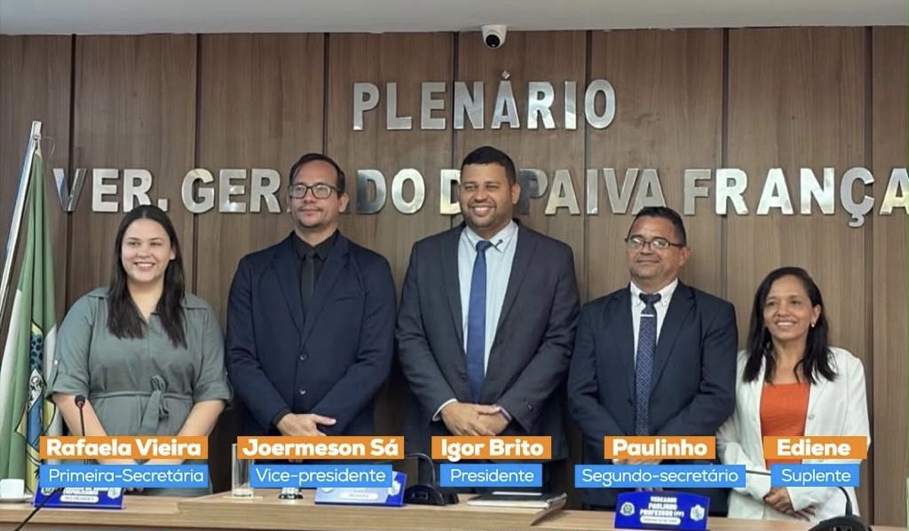 Igor Brito é eleito presidente da Câmara Municipal de Touros para o biênio 2027-2028