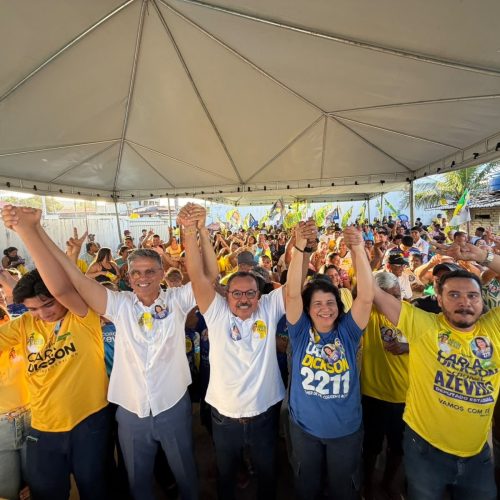 Carla Dickson reúne multidão em Barra de Maxaranguape com apoio do vereador Marinho e do ex-prefeito Saturnino