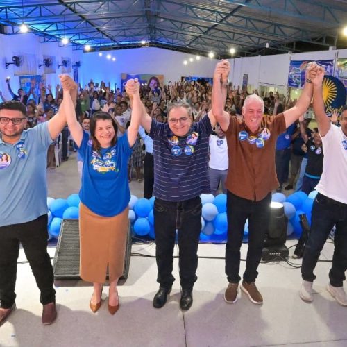 Carla Dickson recebe importante apoio do Vereador Ricardo Caridade de Extremoz em evento com centenas de lideranças