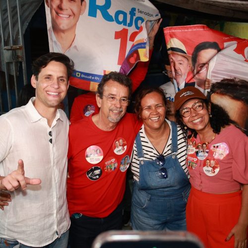 Zona Norte de Natal manda recado: tá fechada com Rafael, Cadu e o projeto de Lula