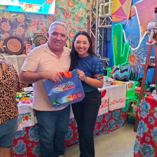 Vereador Mestre Raimundo destaca importância da FEMPTUR ao lado da prefeita Aize Bezerra