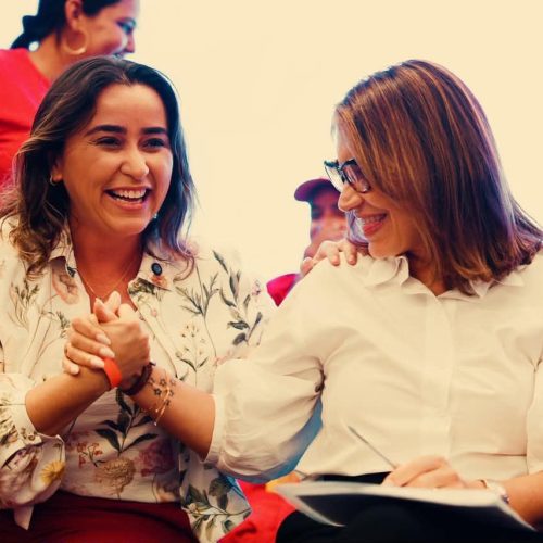 “Samanda, estou com você. Você é porreta”: Janja sela apoio a Samanda no RN e destaca escola política de Fátima
