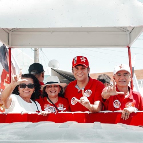 DOBRADINHA DO TRABALHO PERCORRE SEIS MUNICÍPIOS DO SERIDÓ EM MEGA CARAVANA COM ODON E FRANCISCO DO PT