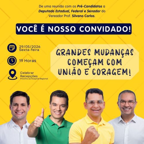 Vereador professor Silvano Carlos reúne amigos e lideranças para apresentação de seus pré-candidatos nas eleições 2026