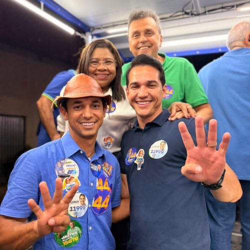 Kleber, Allyson e Carlos Eduardo participam de carreata e fortalecem campanha do 44 em Parnamirim