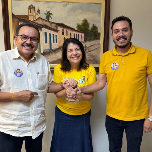 Carla Dickson recebe apoio do ex-prefeito Amaro Saturnino e do vereador Marinho, de Maxaranguape