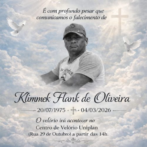 Luto: Noticiamos o falecimento de Klemmik Flank de Oliveira, filho de Dagmar do hospital