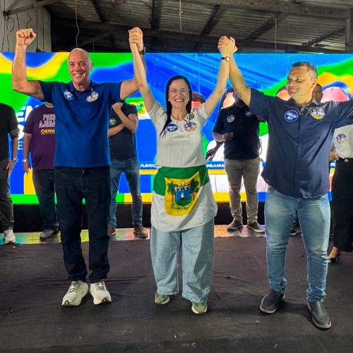 Pedro Filho reúne mais de mil pessoas em Natal e recebe apoio de Camila Araújo para deputado federal