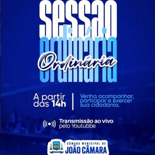 Sessão Ordinária da Câmara Municipal de João Câmara 17/08/26