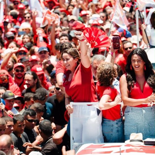 Samanda classifica ato de Lula com mais de 100 mil pessoas em Natal como o maior da história do RN