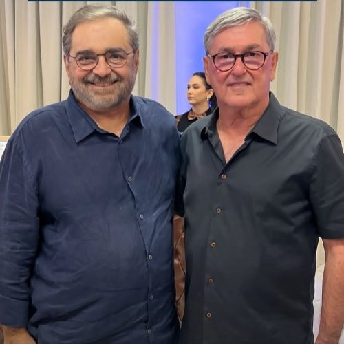 “É um dos políticos mais respeitados no Estado”, diz Álvaro Dias ao receber o apoio de Tomba Farias durante a festividade de Santa Rita de Cássia