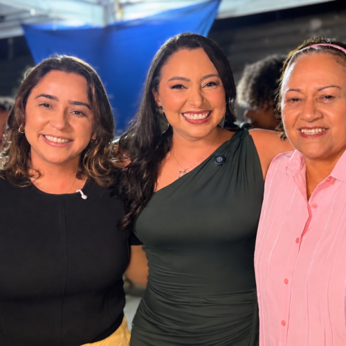 Prefeita Aize Bezerra recebe Fátima Bezerra e senadora eleita Samanda na celebração dos 98 anos de emancipação política de João Câmara