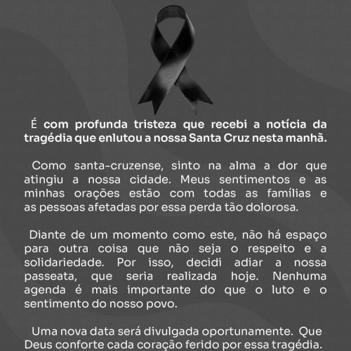 Tomba Farias cancela “Passeata do Bom de Trabalho” após tragédia em Santa Cruz