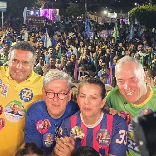 “Passeata do Bom de Trabalho” leva multidão às ruas de Santa Cruz, ao lado de Tomba, Álvaro, Babá, Coronel Hélio e Nina Souza