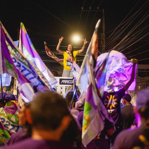 Camila encerra campanha de rua com grande arrastão e comemora pesquisas: “vamos à vitória”