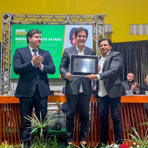 Robinson Faria recebe título de Cidadão de Passa e Fica em reconhecimento à várias ações e serviços prestados ao município
