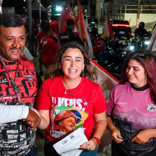 Motocada de Samanda em Mãe Luiza reúne trabalhadores por aplicativo e marca compromisso com a categoria