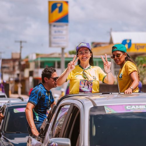 Camila realiza grande carreata pelos bairros da zona Oeste de Natal