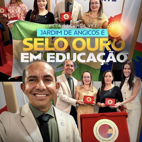 Jardim de Angicos conquista Selo Ouro em Alfabetização pela segunda vez e reafirma compromisso com a educação