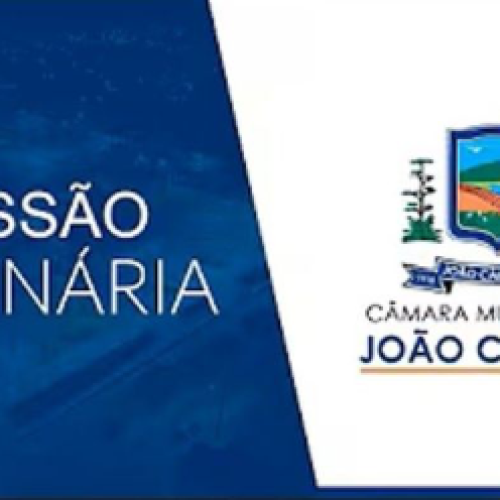 Acompanhe a Sessão Ordinária da Câmara Municipal de João Câmara, 06/04/2026
