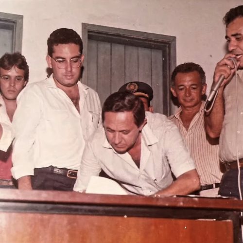 Professor Zé Aldo relembra evento político histórico em publicação nas redes sociais