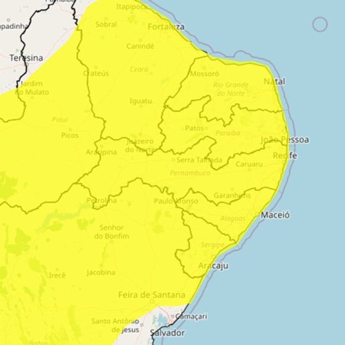 Inmet emite alerta de vendaval para todas as 167 cidades do Rio Grande do Norte