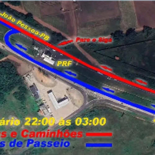 Interdição na BR-101 começa nesta segunda (3) em São José de Mipibu/RN